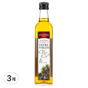 팔레르모 엑스트라버진 올리브오일, 500ml, 3개