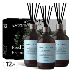 에이센트 퍼퓸드 디퓨저, 05 에이프릴런더리, 500ml, 12개