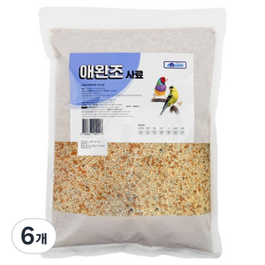 아마존 자연원물 애완조 영양사료, 1.7kg, 6개
