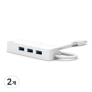 ipTIME 기가비트 랜카드 3포트 USB허브 U1003C, 화이트, 2개