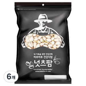 넛츠팜 구운 피스타치오 가염, 450g, 6개