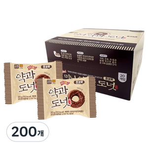 간식대장 더원 미니 약과도넛 초코, 20g, 200개