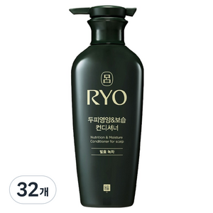 려 두피영양 보습 컨디셔너 발효녹차, 400ml, 32개