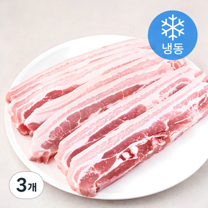 미트코리아 오겹살 구이용 1.2cm (냉동), 2kg, 3개