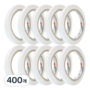 엠파이어 양면테이프 10mm x 20m, 화이트반투명, 400개