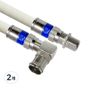 마하링크 국산 RF 안테나 5C 꺾임 연장 수제작 동축 케이블, MLZ-RLAW050 (5m), 2개