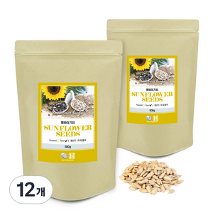 견과공장 해바라기씨, 12개, 500g