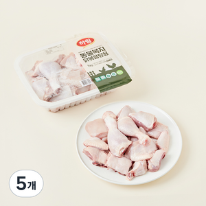 하림 동물복지 깨끗한농장 인증 닭볶음탕용 (냉장), 1kg, 5개