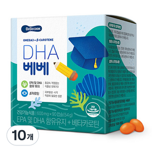 베베쿡 DHA 베베 아동 건강기능식품, 90정, 10개