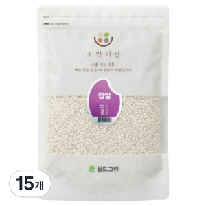 소반미반 찹쌀, 500g, 15개