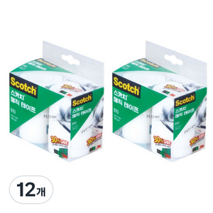 스카치 매직테이프 세이빙팩 810R-12 12mm x 18m 12p, 12개