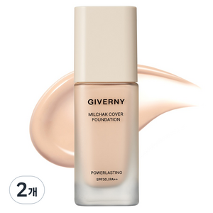 지베르니 밀착 커버 파운데이션 30ml, 2개, 21C쿨베이지