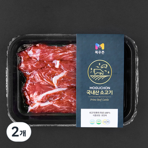 목우촌 국내산 소고기 토시살 구이용 (냉장), 200g, 2개