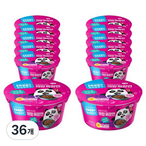 푸디버디 까망짜장면 컵, 91g, 36개