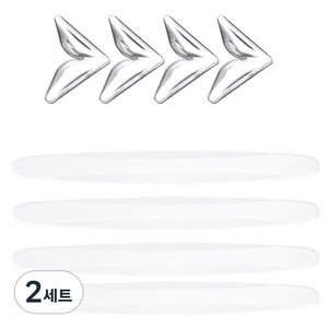 엠노블 차량용 모서리가드 4p + 범퍼가드 4p 세트, 투명, 2세트