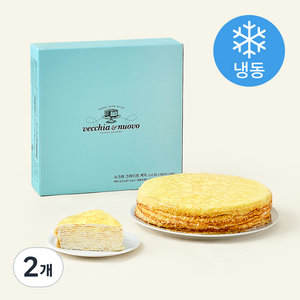 베키아에누보 수크레 크레이프 케이크 (냉동), 950g, 2개