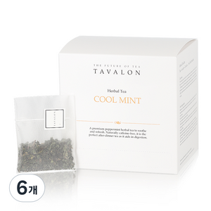 타바론 쿨 민트 허브차, 1.5g, 15개입, 6개