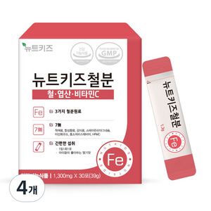 뉴트키즈 철분 30p, 39g, 4개