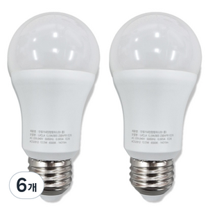 오스람 OM LED 벌브 전구 13.5W, 주광색, 6개