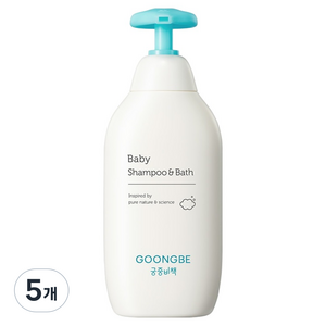 궁중비책 베이비 샴푸 앤 바스 올인원 클렌저, 350ml, 5개
