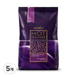이탈왁스 핫필름 왁스 플럼 짧고 거친모발용, 1kg, 5개
