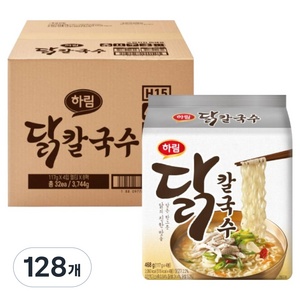 하림 닭칼국수, 117g, 128개
