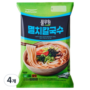 풀무원 멸치칼국수 2인분, 319.6g, 4개