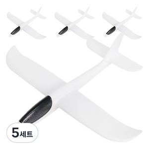 아가플러스 DIY 화이트 폼 글라이더 세트, 혼합색상, 5세트