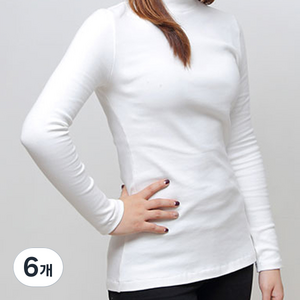 패턴인 여성 반목폴라 티셔츠 패턴시트 P499, 6개, 혼합 색상