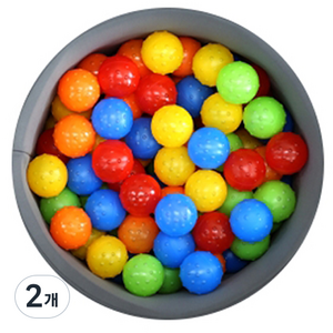 베베아인 촉감 볼풀공 80p, 레인보우(랜덤발송), 2개