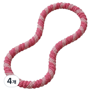 와이홉 무소음 스프링 훌라후프, 핑크, 4개, 1kg