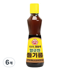 오뚜기 향긋한 들기름, 320ml, 6개