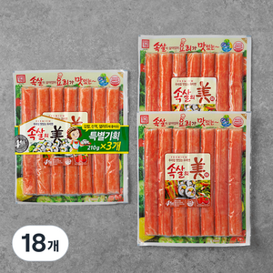 한성기업 속살의 미 맛살, 210g, 18개