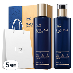닥터지 블랙 스네일 토너 150ml + 에멀전 150ml 스페셜 2종 세트, 5세트