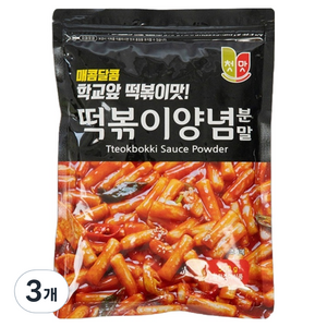첫맛 떡볶이양념분말 순한맛, 500g, 3개