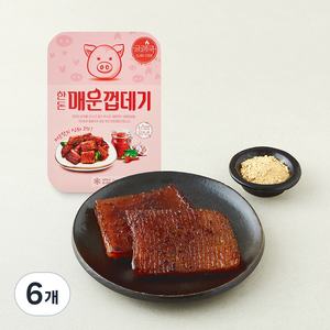 글램쿡 한돈 매콤 돼지껍데기, 240g, 6개