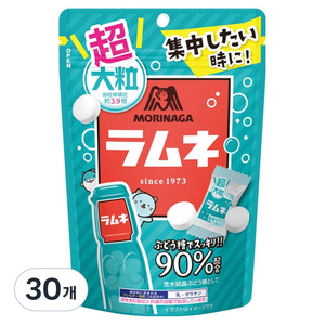 모리나가 라무네 포도당캔디, 30개, 60g
