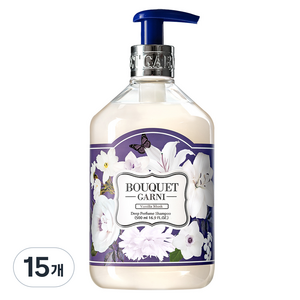 부케가르니 딥퍼퓸 샴푸 바닐라머스크, 500ml, 15개