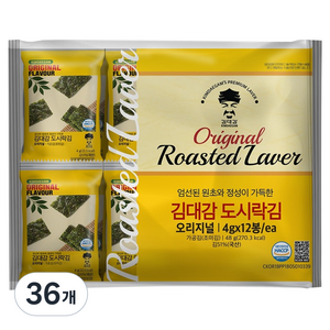 김대감 오리지널 도시락김, 4g, 36개