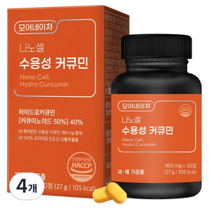 모어네이처 나노셀 수용성 커큐민, 30정, 4개