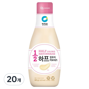 청정원 하프칼로리 마요네즈, 20개, 485g