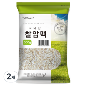 대구농산 건강한밥상 국내산 찰압맥, 500g, 2개