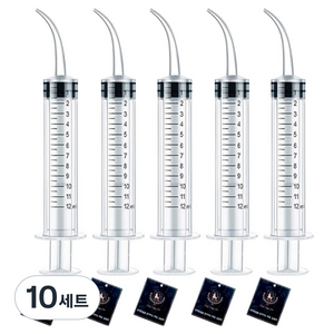 딩동펫 커브 소동물 피딩용 주사기 5p, 투명, 10세트