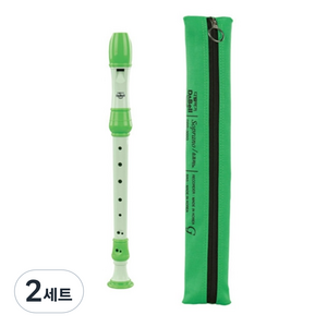 다벨 소프라노 리코더 저먼식 DSR-300G, 연녹색, 2세트