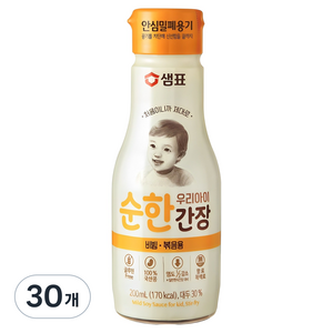 샘표 우리 아이 순한 간장 비빔 볶음용, 30개, 200ml