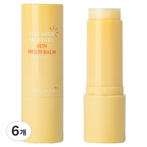 더마쉐어 콜라겐 모이스처 선 멀티밤 SPF50+ PA++++, 11g, 6개