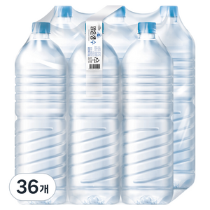 팔도맑은샘 맑은샘수 무라벨, 36개, 2L