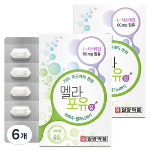 일양약품 멜라포유정 48g, 60정, 6개