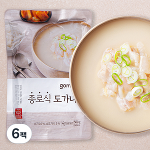 gomgom 곰곰 종로식 도가니탕, 500g, 6개 골드박스 특가