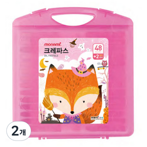 모나미 모니주 크레파스, 50색, 2개